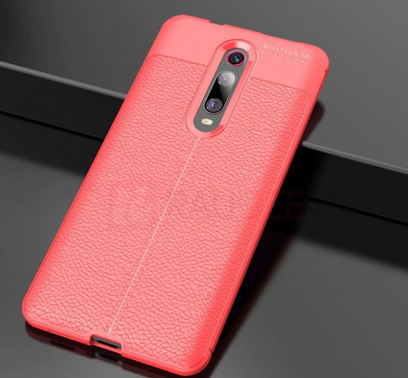 Xiaomi Mi 9T Deri Görünümlü Kalite Silikon Kılıf - 6
