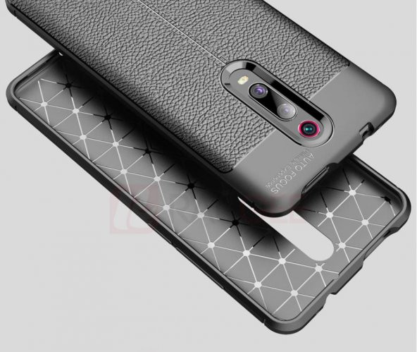 Xiaomi Mi 9T Deri Görünümlü Kalite Silikon Kılıf - 7
