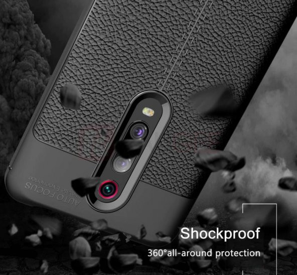 Xiaomi Mi 9T Deri Görünümlü Kalite Silikon Kılıf - 8