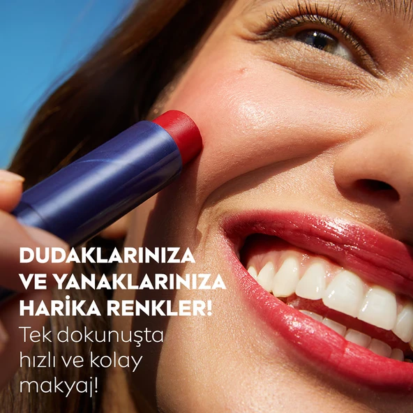 NIVEA, Renkli, spf30, Nemlendirici, Dudak ve Yanak, Bakım Kremi -  Kırmızı (4.8 gr) - 3