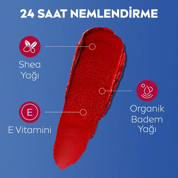 NIVEA, Renkli, spf30, Nemlendirici, Dudak ve Yanak, Bakım Kremi -  Kırmızı (4.8 gr) - 5