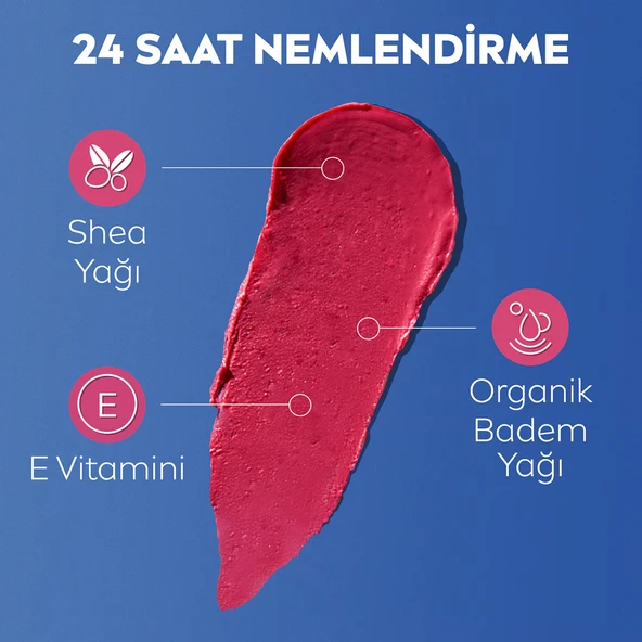 NIVEA, Renkli, spf30, Nemlendirici, Dudak ve Yanak, Bakım Kremi -  Pembe (4.8 gr) - 4
