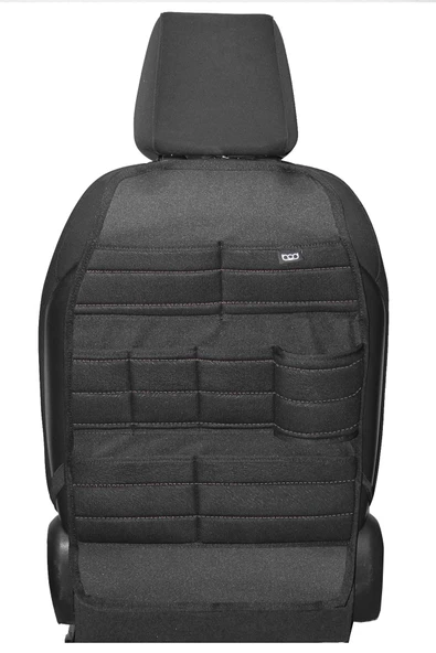 Bod Ecolux Serisi Taytüyü Araba Oto Koltuk Arkası Eşya Düzenleyici Araç İçi Organizer Siyah - 6