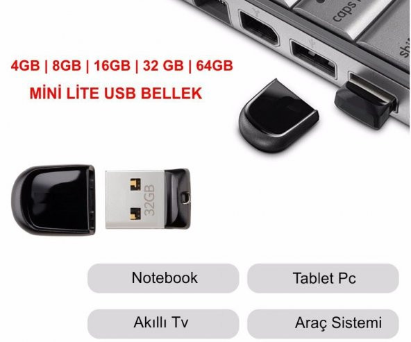 Concord 32 GB USB 2.0 Mini Lite Flash Bellek CUML32 - 5