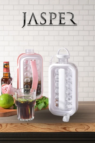 Jasper Katlanır Yuvarlak Buz Küpü Kalıbı Ve Içecek Şişesi Pratik Taşınabilir Buz Küpü - Resim 3