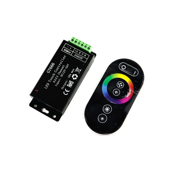 Ledx Ct-666 Rgb Kontrol Kumandası 12-24V 18A Dokunmatik ürün görseli 1