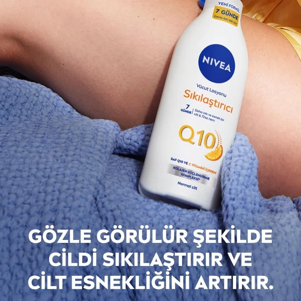 NIVEA Q10, 7 Günde Sıkılaştırıcı, C Vitamini, Nemlendirici, Vücut Losyonu, 250 ml - 3