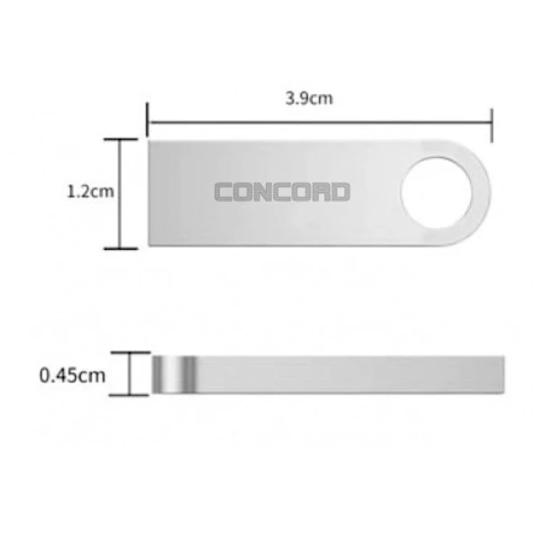 Concord 32 GB USB 2.0 Metal Flash Bellek CU32 - 4