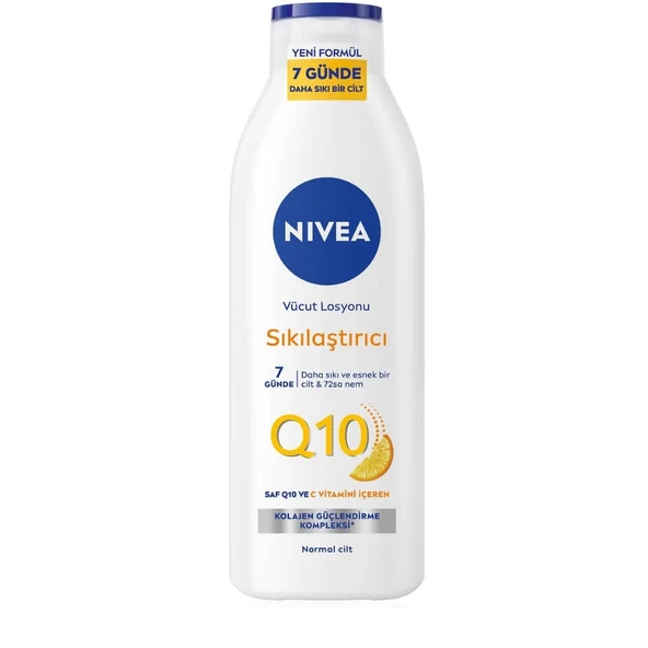 NIVEA Q10, 7 Günde Sıkılaştırıcı, C Vitamini, Nemlendirici, Vücut Losyonu, 250 ml