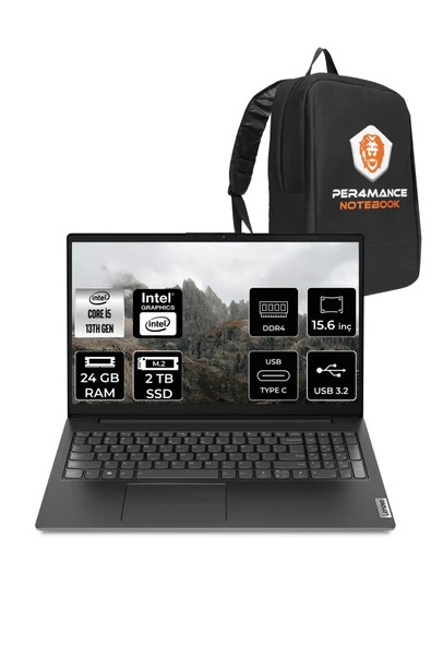 LENOVO V15 G4 i5 13420H 24GB 2TB SSD 15.6'' FHD FDOS Dizüstü Bilgisayar & PER4 ÇANTA ürün görseli 1