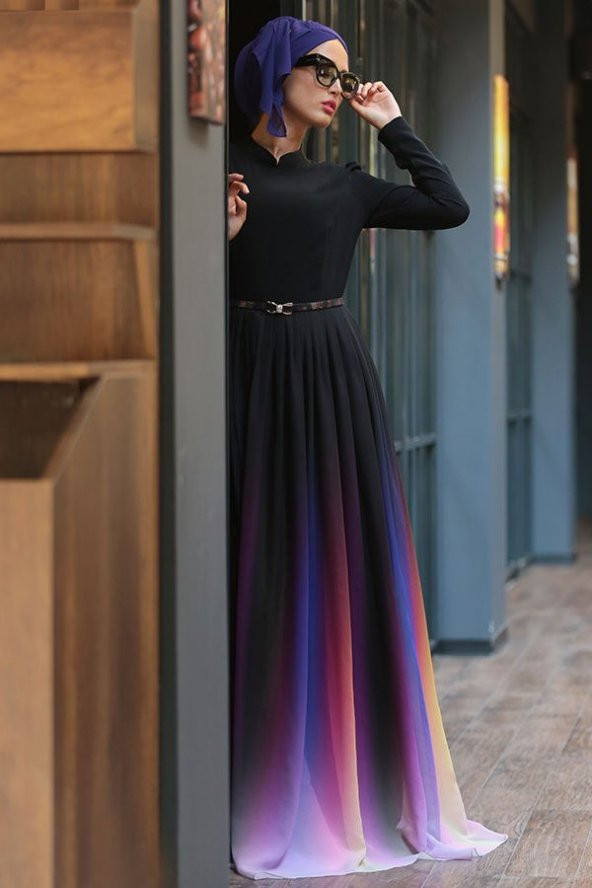Selma Sarı - Gökkuşağı Elbise - 2
