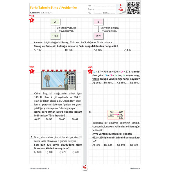 4. Sınıf Süper Soru Bankası (Tüm Dersler) - 3