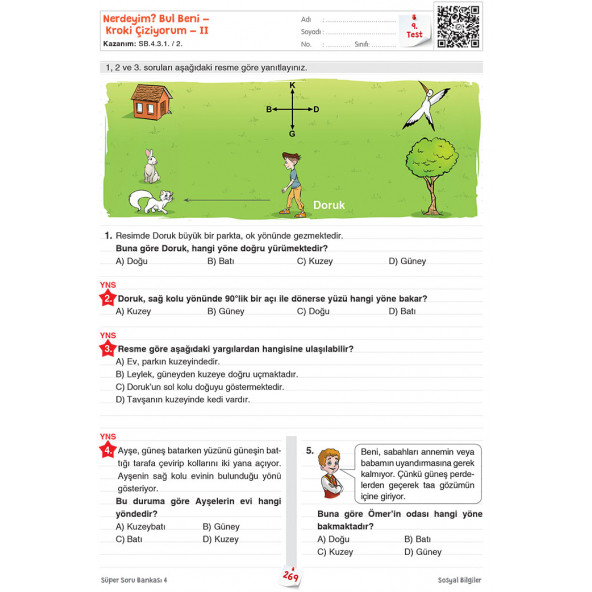 4. Sınıf Süper Soru Bankası (Tüm Dersler) - 5