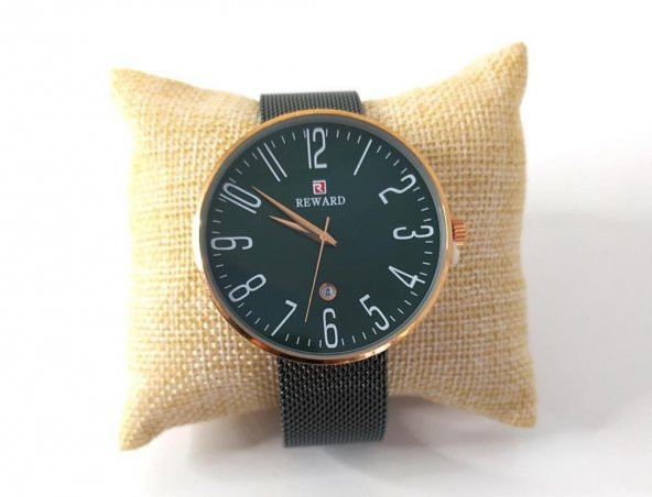 Reward RD63057M Erkek Hasır Çelik Kol Saati Yeşil