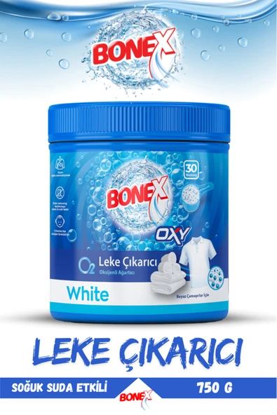 Bonex Oxy 750 g Toz Leke Çıkarıcı – Beyazlar İçin Güçlü Beyazlatıcı Performans - 3