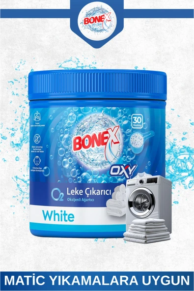Bonex Oxy 750 g Toz Leke Çıkarıcı – Beyazlar İçin Güçlü Beyazlatıcı Performans - 5