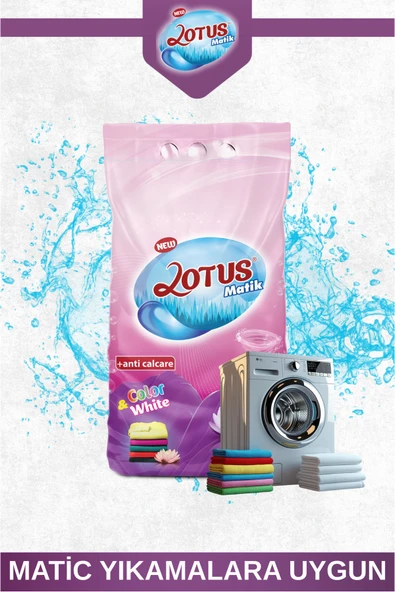 NEW LOTUS 9 kg Toz Çamaşır Deterjanı – Renkliler İçin Uzun Süre Canlılık & Derin Temizlik - 3