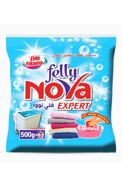FELLY NOVA Expert 500 g Elde Yıkama Toz – Beyaz & Renkliler İçin Derinlemesine Temizlik - 2