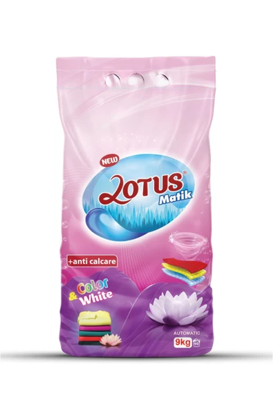 NEW LOTUS 9 kg Toz Çamaşır Deterjanı – Renkliler İçin Uzun Süre Canlılık & Derin Temizlik - 2