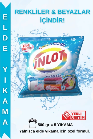 İNLOTMATİC İNLOT ELDE YIKAMA Beyazlar ve Renkliler 500g