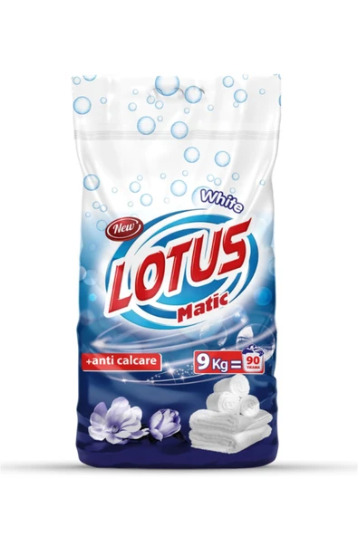 LOTUSMATİC Lotus Matic Beyazlar Için Çamaşır Deterjanı 9 Kg/matik/toz Deterjan - 2