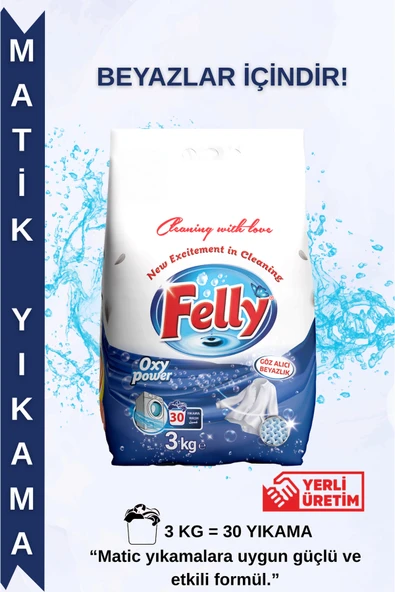 LOTUSMATİC 3 Kg Toz Çamaşır Deterjanı – Beyazlar İçin Ekstra Parlaklık, Güçlü Leke Çıkarma