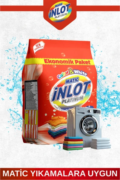 İNLOTMATİC Beyazlar ve Renkliler için 5 Kg Çamaşır Deterjanı/Matik/ - 3