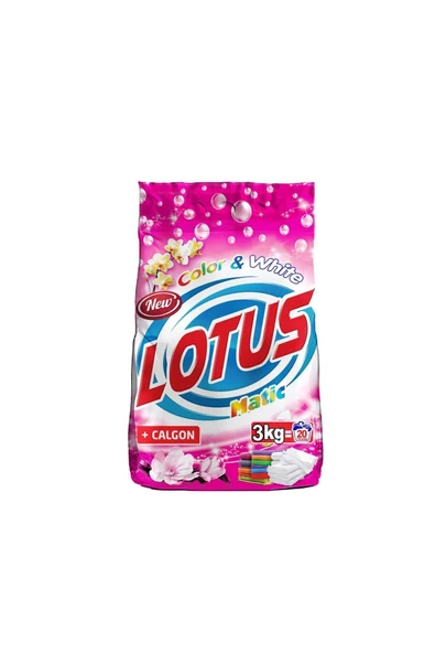LOTUSMATİC 3 kg Toz Çamaşır Deterjanı – Beyazlar & Renkliler İçin Derin Temizlik ve Canlılık - 2