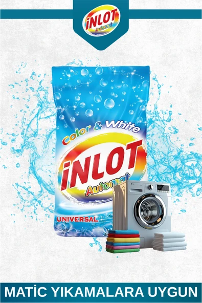 İNLOTMATİC Beyazlar ve Renkliler için 9 Kg Çamaşır Deterjanı/Toz Deterjan/Matik - 3