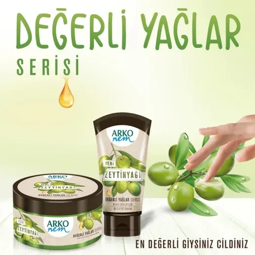 Arko Nem, Zeytinyağlı, Nemlendirici, El ve Vücut Bakım Kremi - 60 ml - Resim 4