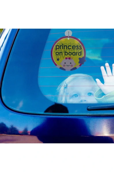 Babyjem Art-094 Vakumlu Araba Cam Yazısı Pembe - 2