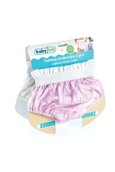 Babyjem 155 Alıştırma Külodu Kutulu 2'li 2 Yaş Pembe - 2