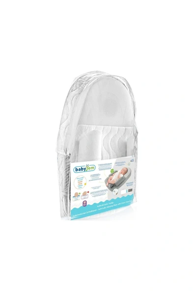 Babyjem Kiraz Çekirdekli Antikolik Uyku Yastığı Air 426 Gri - 44x65 cm - 4