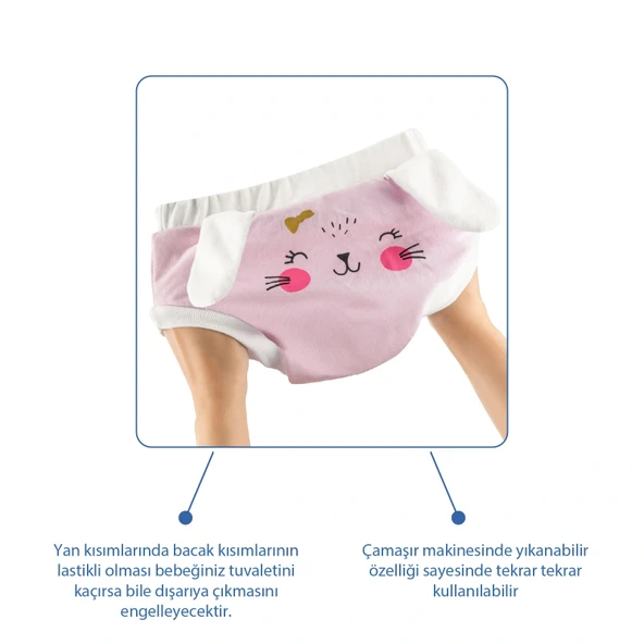 Babyjem Soft Alıştırma Külodu Pembe 3 Yaş - Resim 2