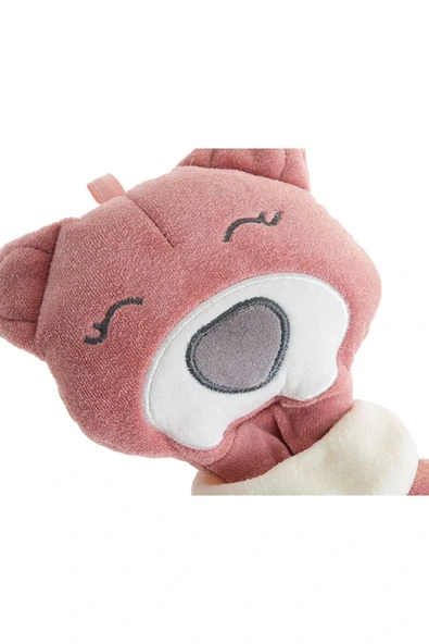 Babyjem Diş Kaşıyıcılı Uyku Arkadaşım Ayıcık Gül Kurusu - 4