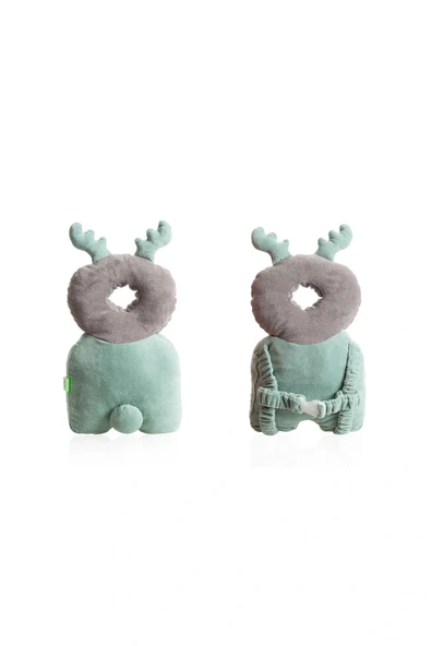 Babyjem Bebek Melek Kanadı Koruma Yastığı Yeşil Kadife - 5