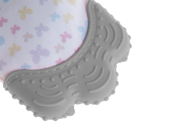 TRENDİMİZBİR Babyjem Diş Kaşıyıcı Eldiven 3-12 Ay Gri - Resim 3