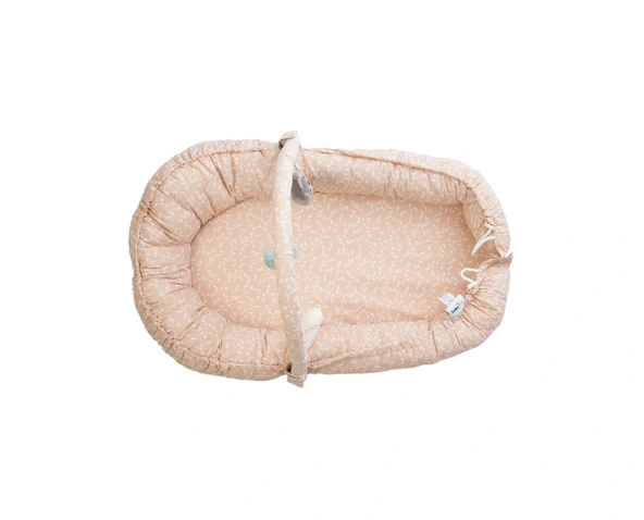 Babyjem Salteluta BabyNest cu bara jucarii Ebeveynler arasında, Somon - 3