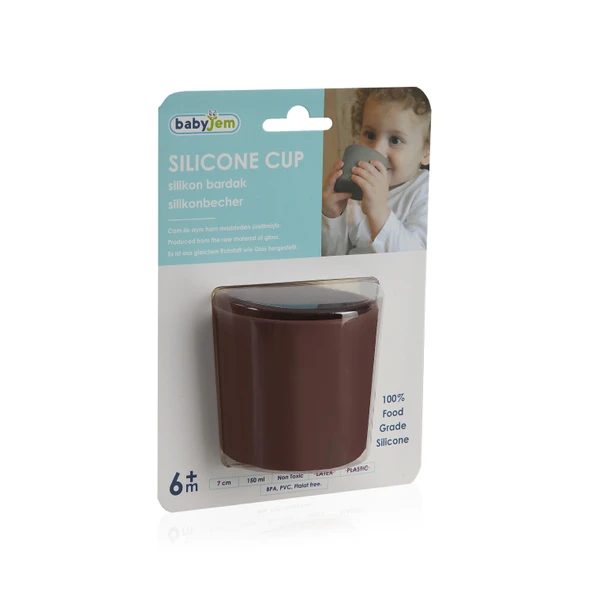 Babyjem Silikon Bardak Mocha ürün görseli 1