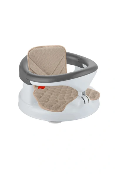 Babyjem Önden Açılır Banyo Mama Oturağı Minderi Konfor Pedi Taş Rengi - Resim 3