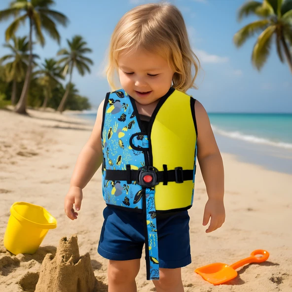 Babyjem Çocuk Yüzme Yeleği/ Mavi