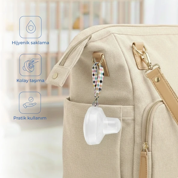 Babyjem Emzik Saklama Kabı Beyaz ürün görseli 1