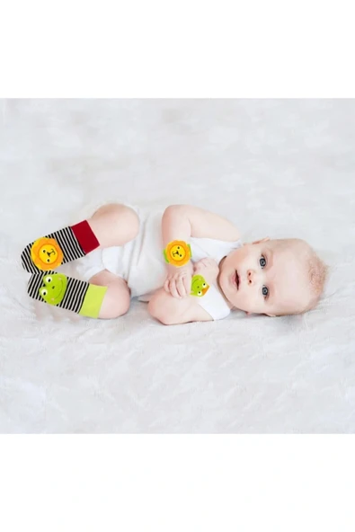 Babyjem sblx Çorap Ve Bileklik Aslan & Kurbağa shpwax 986377 ürün görseli 1