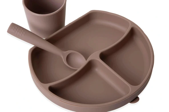 Babyjem Silikon Beslenme Seti Latte - 2