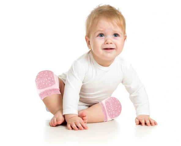 Babyjem Emekleme Dizliği Örgü - Pembe