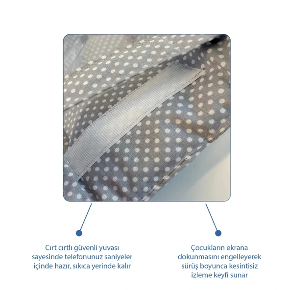 Babyjem 499 Araç Içi Telefon Askılığı Gri Puanlı - Resim 5