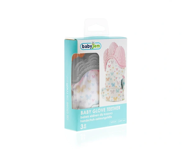 TRENDİMİZBİR Babyjem Diş Kaşıyıcı Eldiven 3-12 Ay Gri - Resim 6
