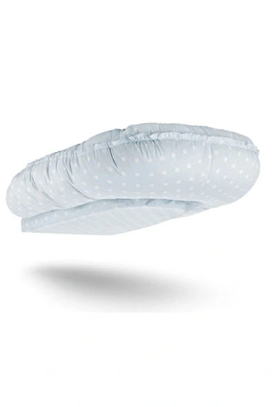 Babyjem 5 Fonksiyonlu Anne Yanı & Emzirme Minderi & Bebek Yatağı Mavi Benekli - Resim 6