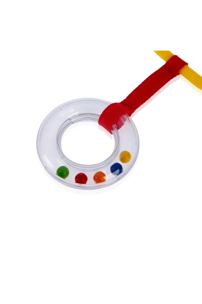 Babyjem Çıngıraklı Puset Halkası 877 Sarı - Resim 3