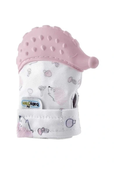 Babyjem Diş Kaşıyıcı Eldiven Kirpi 612 Pembe ürün görseli 1